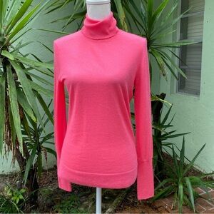 Cashmere Pink Turtleneck Sweater